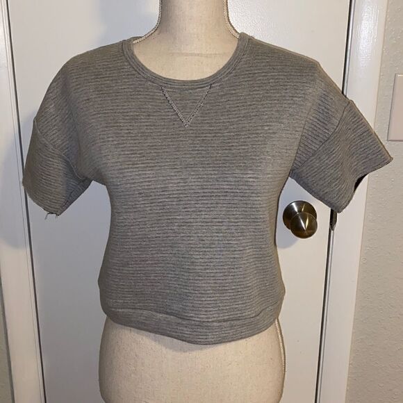 Frame cropped short sleeve sweatshirt - Picture 1 of 2